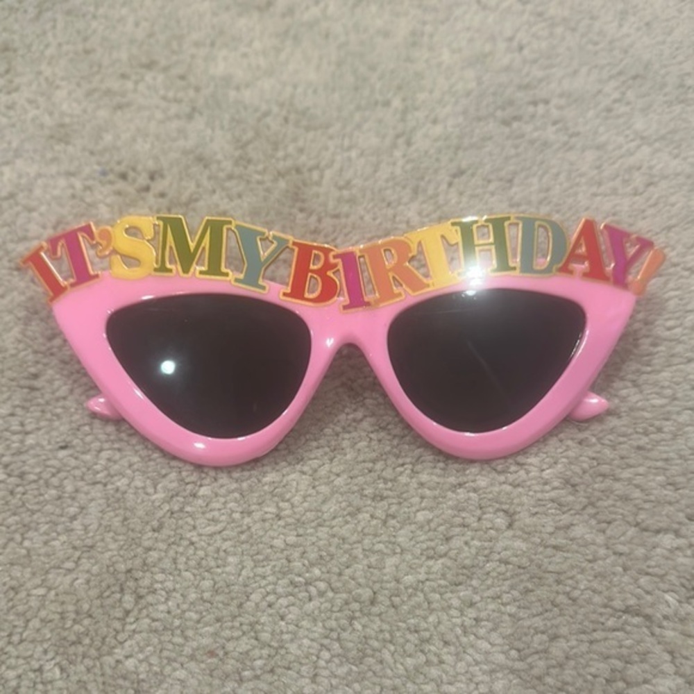 Pink Birthday Sunglasses